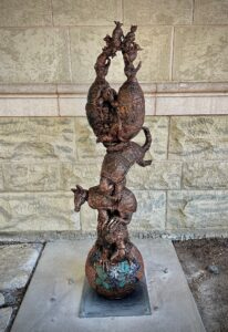 Marla Ripperda’s “Armadillo Totem” received second place. (Photos courtesy Georgetown Arts and Culture Board)