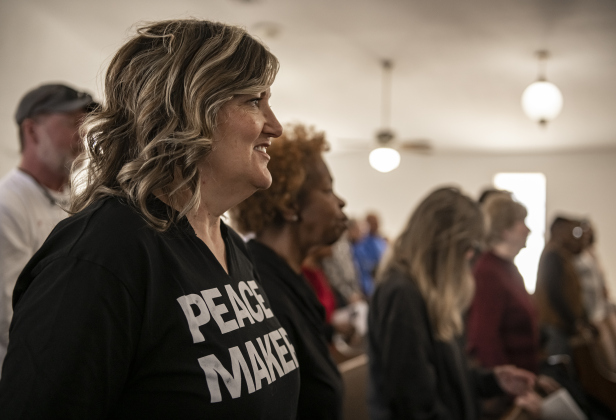 Tina Schramme was an attendee at Macedonia Baptist Church  during the Dr. Martin Luther King, Jr. march and program held on Monday, February 19th, 2024.