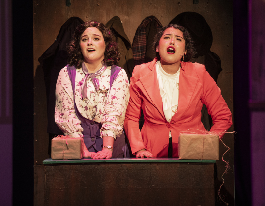 Hannah Ferguson, as Amalia Balash, left, and Daisy Greggio, as Ilona, are shown in a  Thursday, February 1, 2024 photo from the Palace's Springer Stage production  of "She Loves Me," playing through March 3.