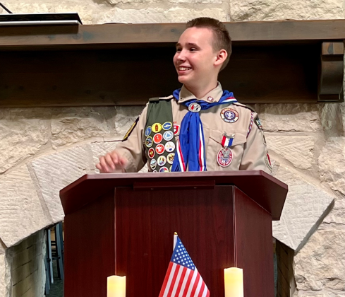 Cameron Taylor became an Eagle Scout this fall. 