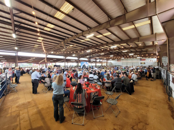  Guests take their seats in the Main Arena as the Barn Dance Program begins.