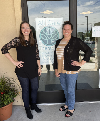 All Care Therapies co-owners, from left, Jenna Coe, director of occupational therapy, and Julie Creswell, director of speech language pathology.