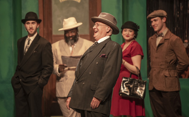 Bob Brandenburg, front, as Mr. Maraczek, is shown in a Thursday, February 1, 2024 photo from the Palace's Springer Stage production of "She Loves Me," playing through March 3. Photo Andy Sharpe