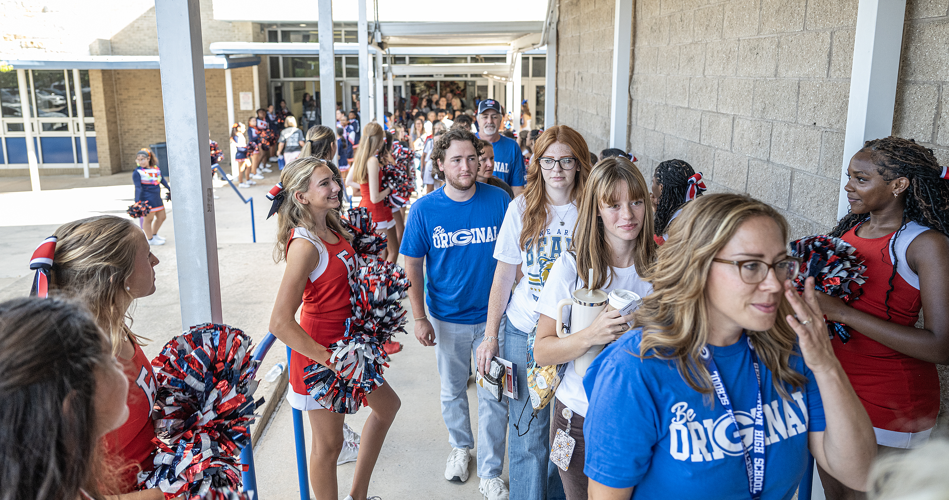 Staff and teachers file into the Klett Performing Arts Center for the Georgetown ISD Convocation on Monday, August 10, 2026.   First day of classes is August 19.    Photo by Andy Sharp