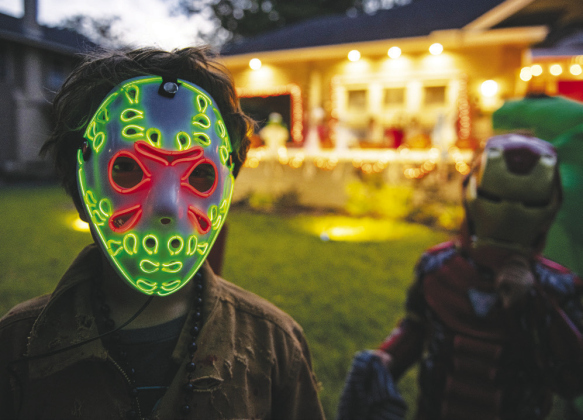 Hudson Guerrero, 7, was Jason from Friday the 13th.