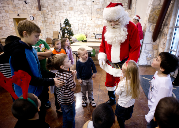 Santa Claus arrives at the San Gabriel Community Center in December of 2014 for the annual Breakfast With Santa, a pancake and sausage breakfast fundraiser hosted by the Georgetown Fire Department and the Sun City Rotary Club. (Sun Archive)