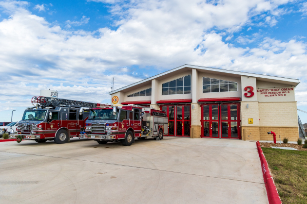 The Hutto Fire Rescue David “Red” Oman Fire Station No. 3 is the third station located in the Sienna Subdivision. It is at 211 Limmer Loop, Hutto. (Courtesy Hutto Fire Rescue)