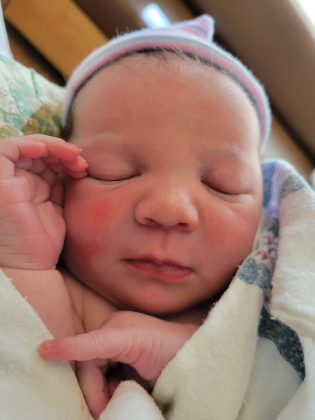 Baby Deacon was born January 1. 