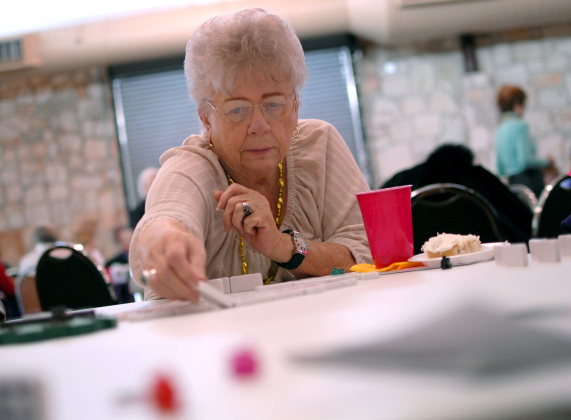 At the Fat Tuesday Games Day, participants enjoy food, games and comradery.