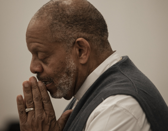 Dr. E. Alan Benson, Pastor at Georgetown's St. Paul United Methodist Church, was guest speaker for a program held at the Allen R. Baca Center during  Round Rock's 36th Annual Commemorative Dr. Martin Martin Luther King, Jr. Celebration on Saturday, January 14. (Photo by Andy Sharp)