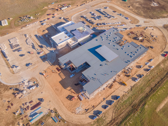 Double Creek Elementary School is under construction as part of Jarrell ISD's last bond. (Courtesy  Jarrell ISD)