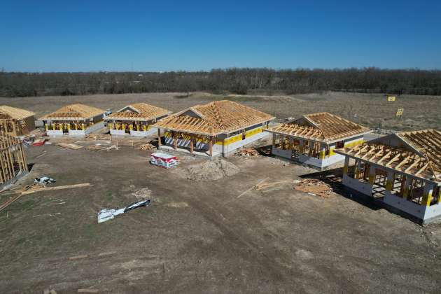 Future homes at Brookwood in Georgetown’s new residential facility, Grace Place, are under construction. (Courtesy BiG)