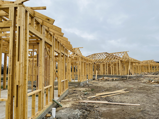 Future homes at Brookwood in Georgetown’s new residential facility, Grace Place, are under construction. (Courtesy BiG)