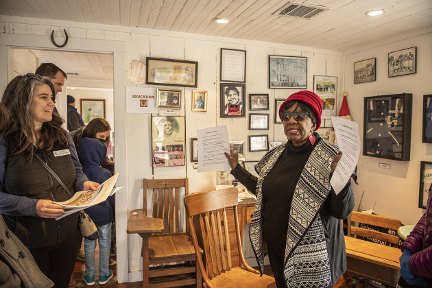The Shotgun House museum, maintained by the Georgetown Cultural Citizen Memorial Association, was open as part of Black History Month events in Georgetown.