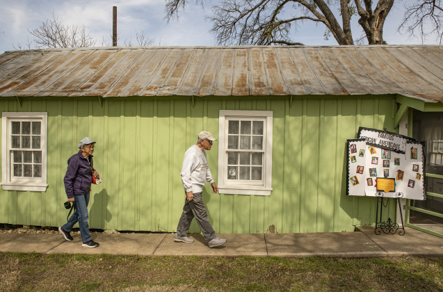 Vincent and Erma Bonacci of Georgetown were among the visitors to the Shotgun House Museum on Saturday, February 18.
