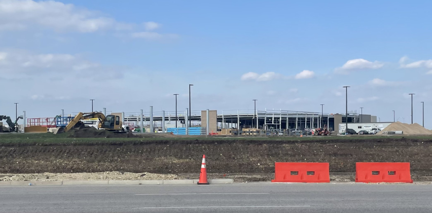 Construction is underway at the Georgetown Costco Wholesale site, which could open this summer.  Photo by Nicholas Cicale