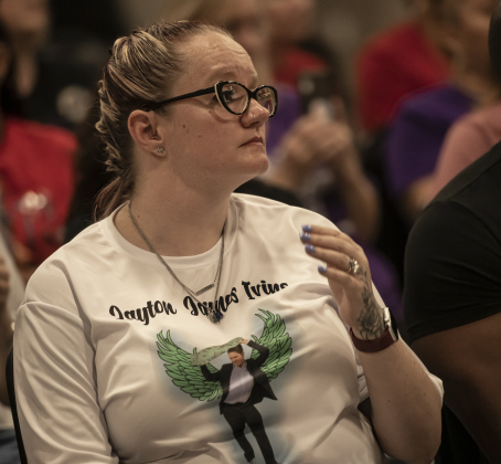 Dakotah Buckley, mother of  Layton Ivins, who died of fentanyl poisoning at age 16 in January, was among the attendees  at a fentanyl awareness event coordinated by the Williamson County Sheriff's Office.