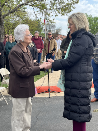 Judge Stacey Mathews thanks Barbara for her leadership.