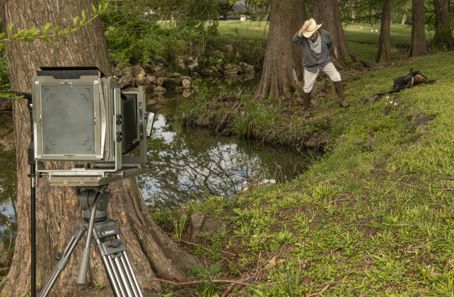 Georgetown photographer Tom Cavness  poses for a self portrait.