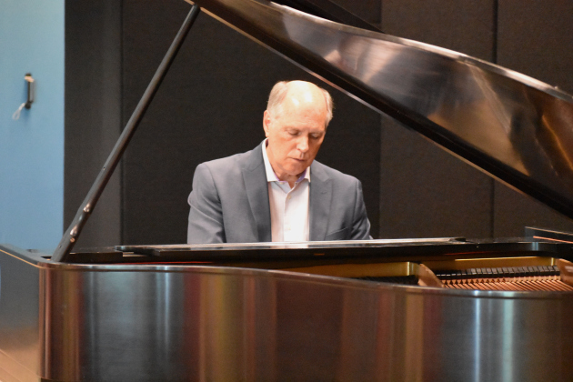 Rick Rowley performs during a Bach Fest event in 2022. 