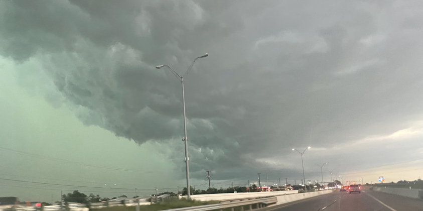 April 28's severe thunder storm rolls into southern  Williamson County around 4:45 p.m. Photo by Nicholas Cicale