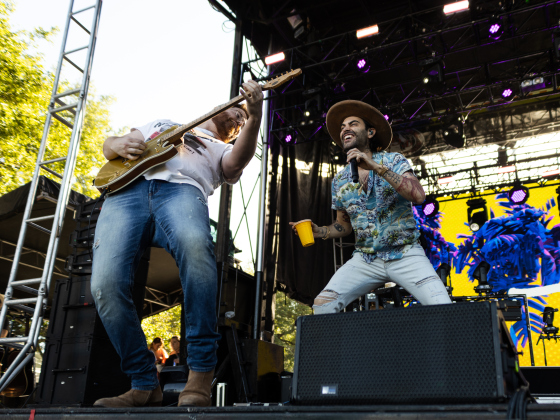 American singer-songwriter Niko Moon, right, performs at 6 p.m. during the inaugural Two Step Inn music festival Saturday, April 15. The festival took place April 15-16 at San Gabriel Park in Georgetown.
