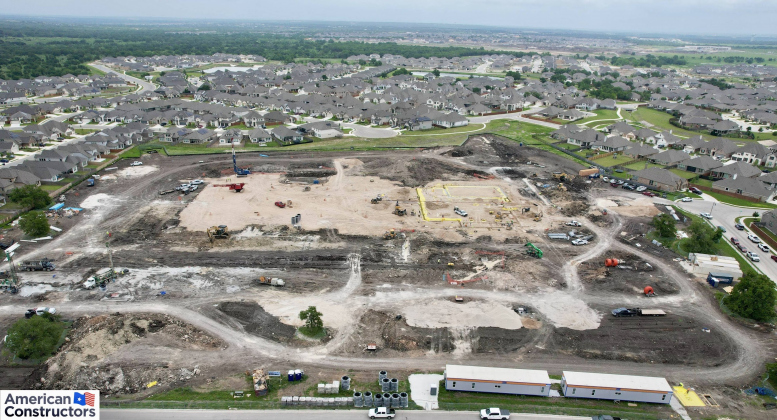 An aerial view of the San Gabriel Elementary site.