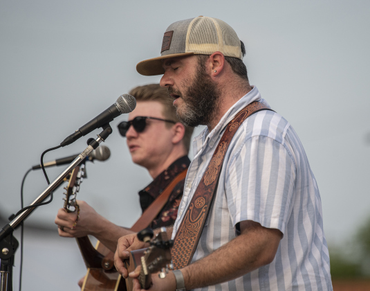Williamson County Line, including Kyle Piland, front, and Sam Gorona, performed during the second night of Granger's Lakefest on Friday, May 12, 2023.