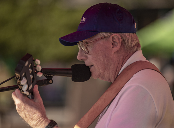 Bruce Britain performs during Market Days on Saturday, June 10, 2023.