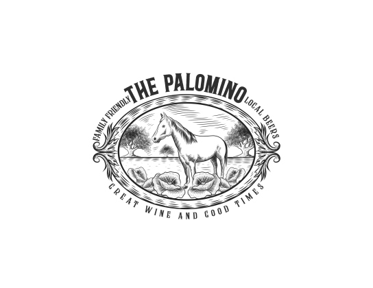 The logo of the Palomino features the horse breed for which the restaurant is named. Logo courtesy of Amber Kurkowski.