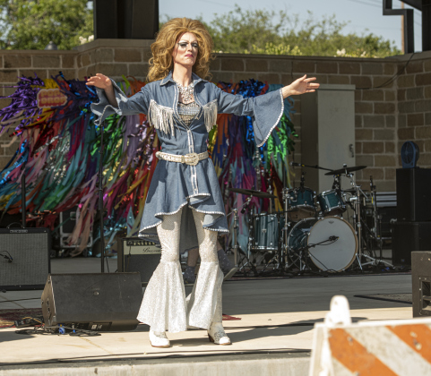 Felicia Enspire was one of the drag queens taking the stage.