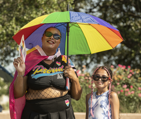 Janaye Hall and her daughter Naomi, 10, were attendees.
