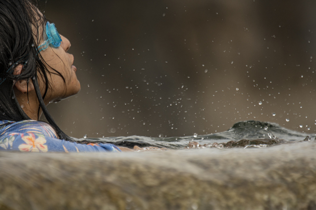 12-year-old Rhia Ramirez enjoyed the cool water.