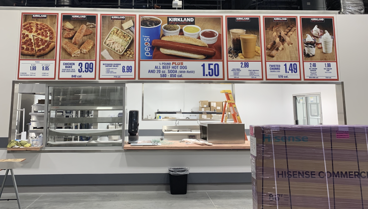 The classic Costco $1.50 hot dog will be available as part of the food court menu. Photo by Kaitlyn Wilkes.