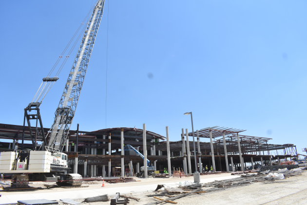 Construction progresses Wednesday, July 12, at the Future Ready Complex. The project was funded through the district’s most recent bond election in 2021. Photo by Katherine Anthony