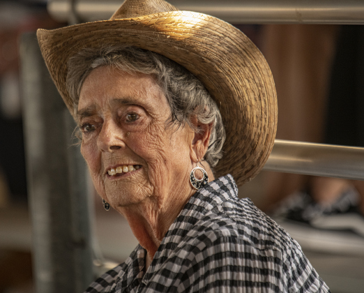 Irene Michna was among the attendees at the 73rd Taylor Rodeo on Friday, July 14, 2023.  During Saturday's rodeo, she would be made an Honorary Life Member of the Taylor Rodeo Association.