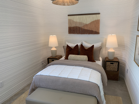 The first of the two bedrooms in the Rune layout.