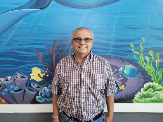 Diego Bullara is the owner of Sharks Burger. Photo by Nalani Nuylan.
