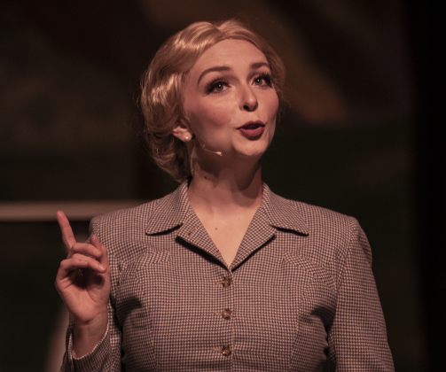 Olivia Christie, playing Elsa Schraeder, is shown in a Thursday, August 17, 2023 scene from the Georgetown Palace production of "The Sound of Music," playing on the Springer Stage through September 17.  Photo by Andy Sharp.