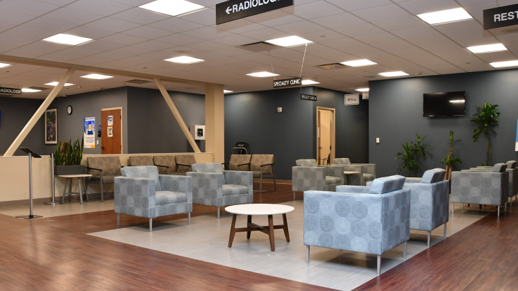 The waiting room for Baylor Scott & White provides access to multiple departments within the hospital. (Courtesy Baylor Scott & White)