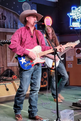 Craig and Hunter Howell play together on stage at the Cotton Club in Granger. (Photo courtesy Craig Howell)