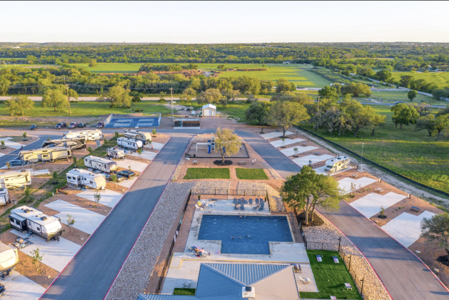 Stone Oak Ranch RV Resort has back-in sites and pull through sites. (Photo Credits Austin Real Estate Photography)