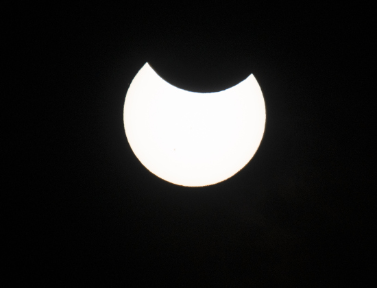  An annular eclipse is seen at 10:53 a.m. 