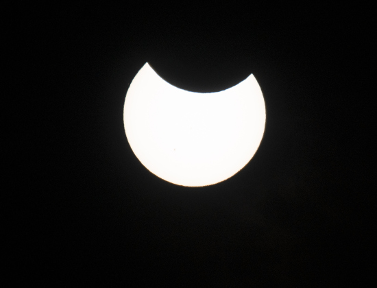 An annular eclipse is seen at 10:53 a.m.