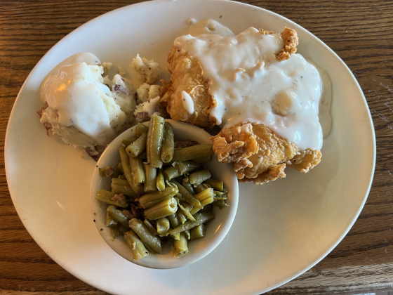 A Cotton Patch Cafe plate.