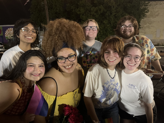 A group of Southwestern students participate in the event. Front, from left, are Natalie Gonzales, Daniela Echevarria, Zoe Hein and Emma Duncan. In the back, from left, are Noor Nazeer, Marley Sensenderfer and Sebastian Fernandez.  (Photo by Abbey Archer)