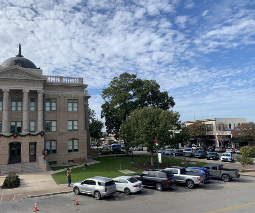 The Williamson County Courthouse stands at the center of the Square November 17. Earlier in the week, Georgetown City Council discussed altering height restrictions that limit how tall buildings downtown can be.