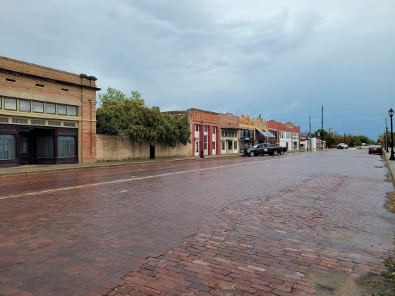 The downtown Bartlett Strip after a rainstorm. Photo by Nalani Nuylan.