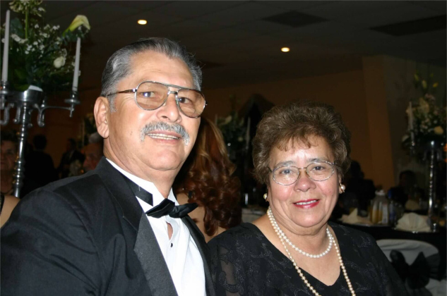 Chris and Linda Perez pose for a photo at a Local Legend Award Ceremony.  Photo courtesy of the City of Round Rock.