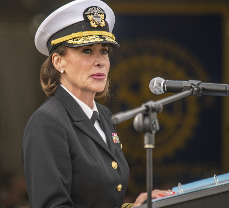 U.S. Navy Rear Admiral Christina Alvarado Shanahan was the keynote speaker for the Field of Honor  opening ceremonies on Sunday, November 5, 2023.